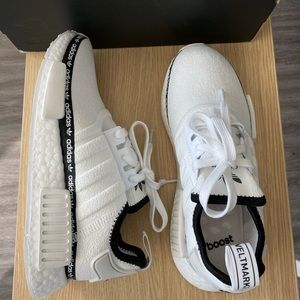 Adidas NMD R1 white shoes